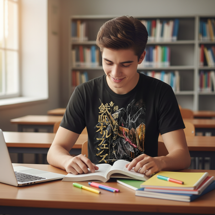 unicorn back school shirt - lifestyle