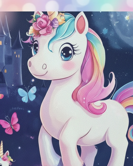 unicorn backpack for elementary school - detail