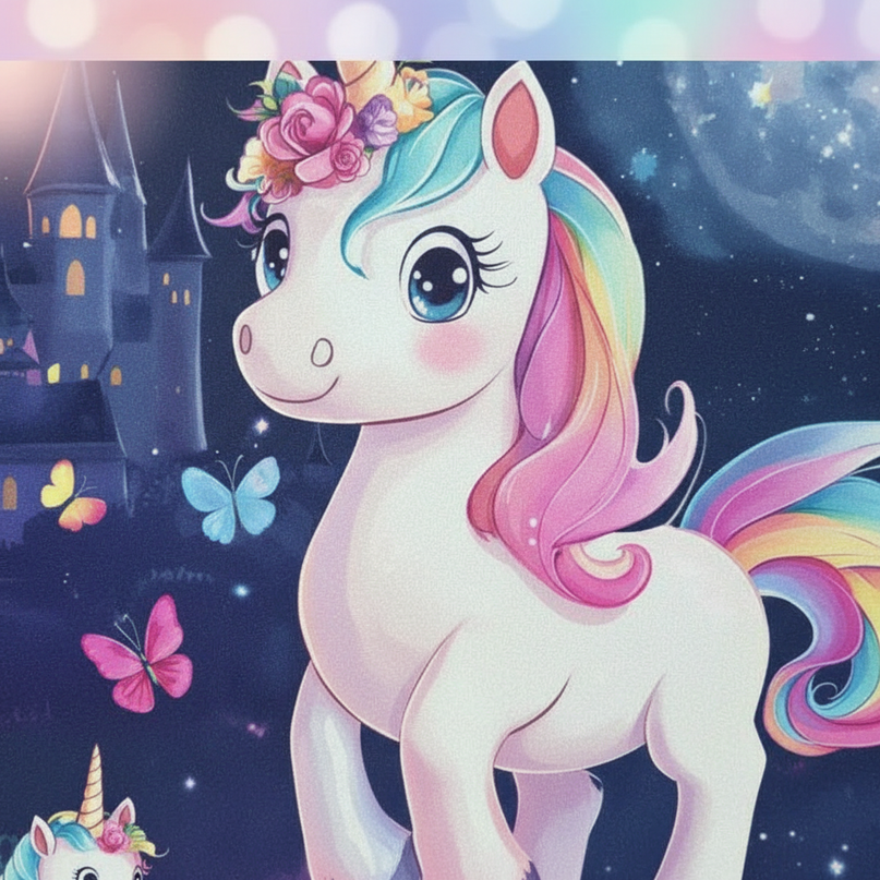 unicorn backpack for elementary school - detail