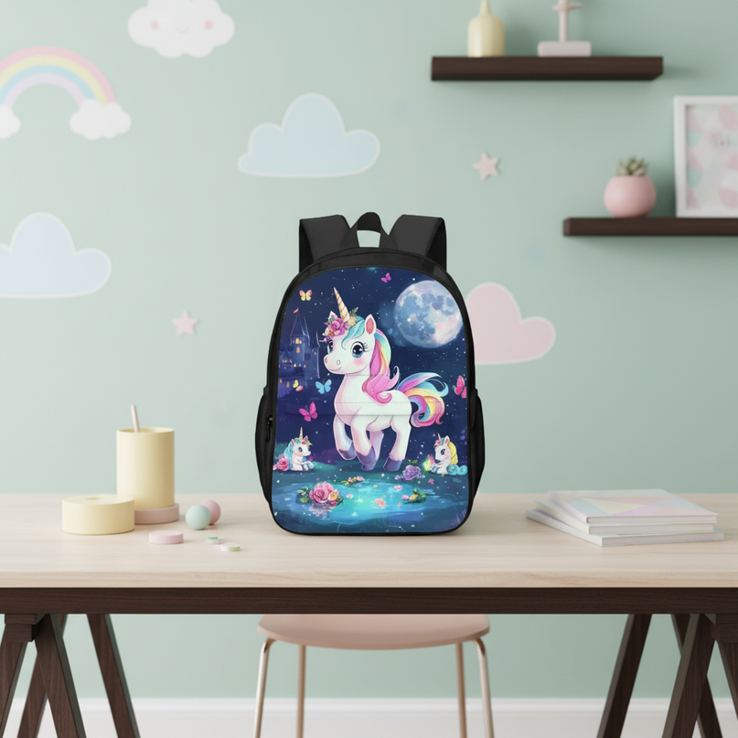 unicorn backpack for elementary school - lifestyle