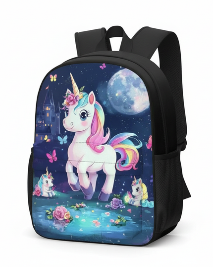 unicorn backpack for elementary school - white-bg
