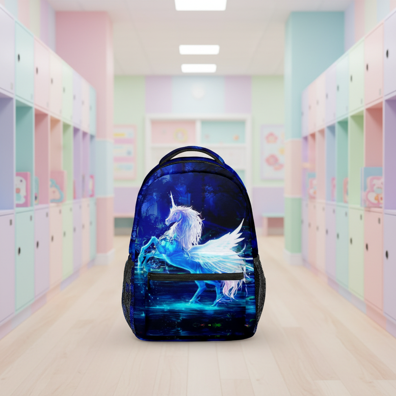 unicorn backpack for school - lifestyle