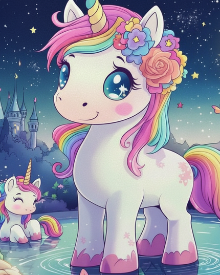unicorn backpack for girls - detail