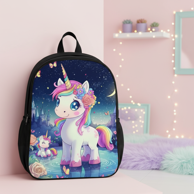 unicorn backpack for girls - lifestyle