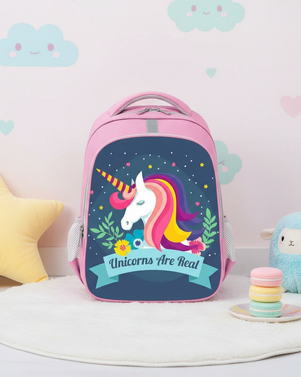 unicorn backpack kawaii print pink - lifestyle
