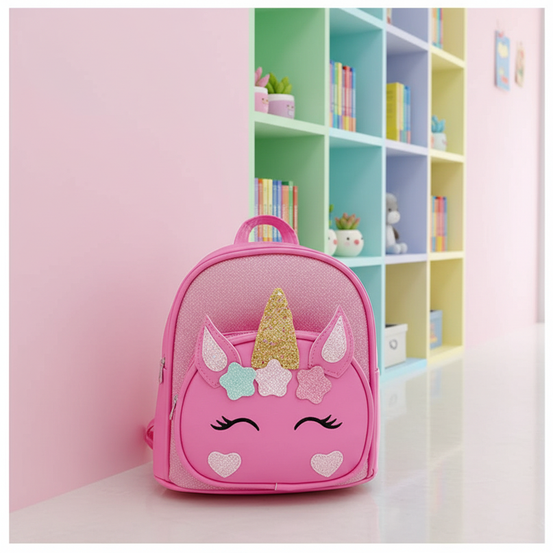 unicorn backpack for kindergarten - lifestyle