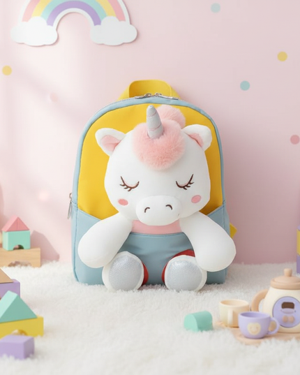 unicorn backpack for toddler girl - lifestyle