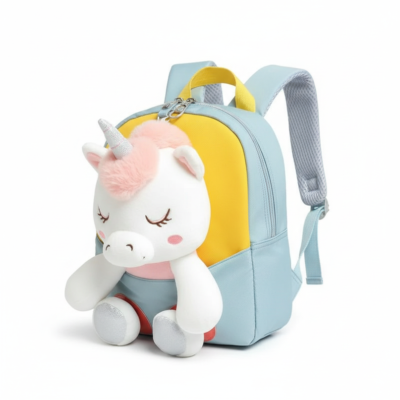 unicorn backpack for toddler girl - white-bg