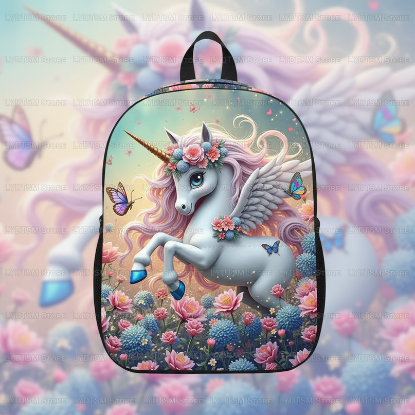 unicorn backpack for toddler girls - detail