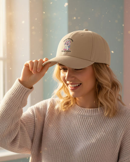 unicorn ball cap - in-use