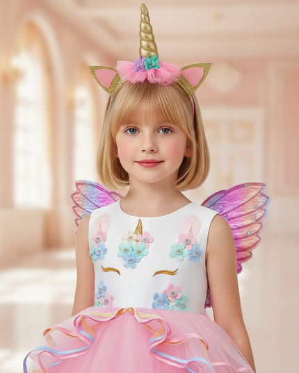 unicorn ball gown dress - detail