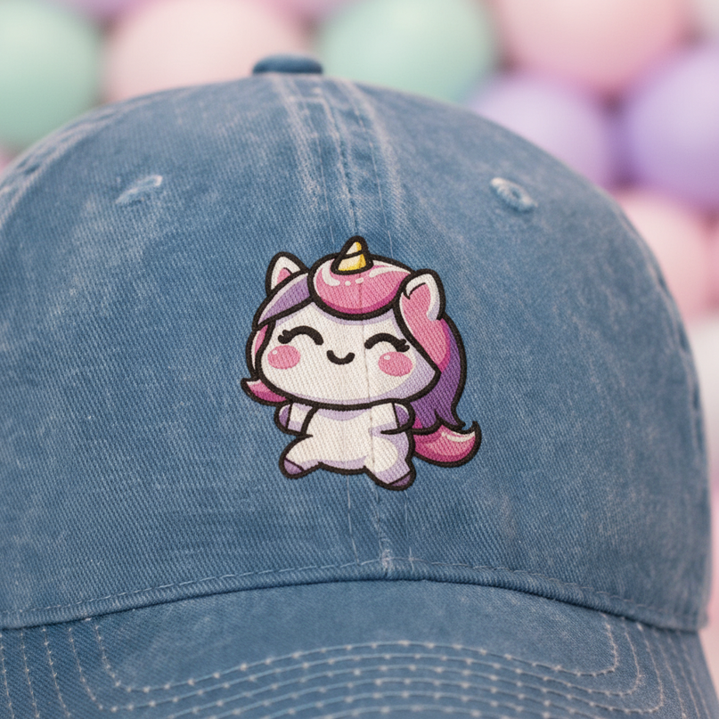 unicorn baseball cap - detail
