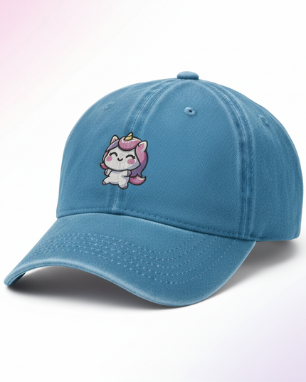 unicorn baseball cap - white-bg