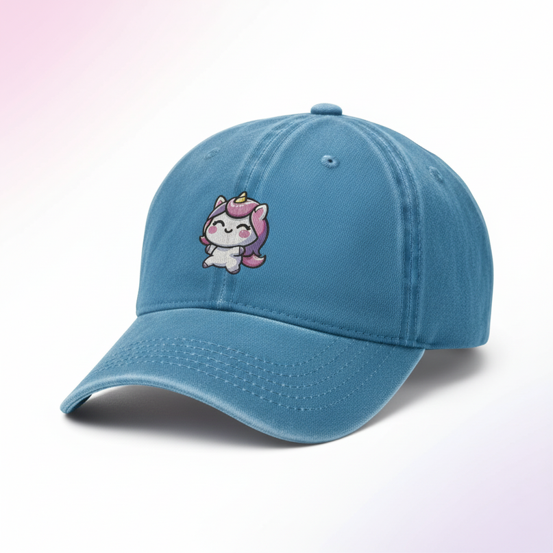 unicorn baseball cap - white-bg