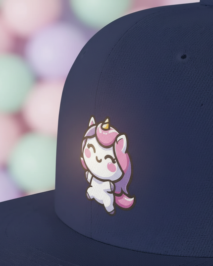 unicorn baseball hat - detail