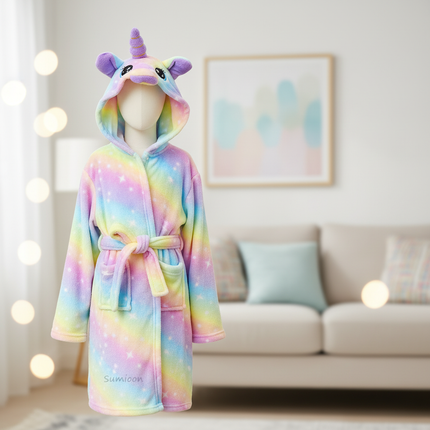 unicorn bath robe - lifestyle
