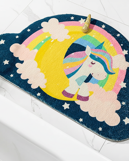 unicorn bath rug - lifestyle
