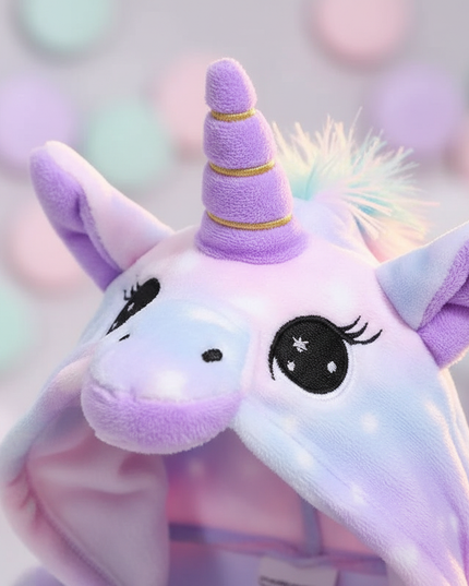 unicorn bathrobe - detail