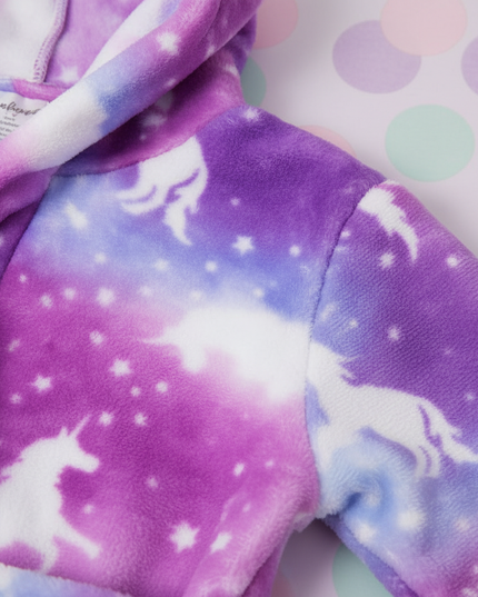 unicorn bathrobe kids - detail