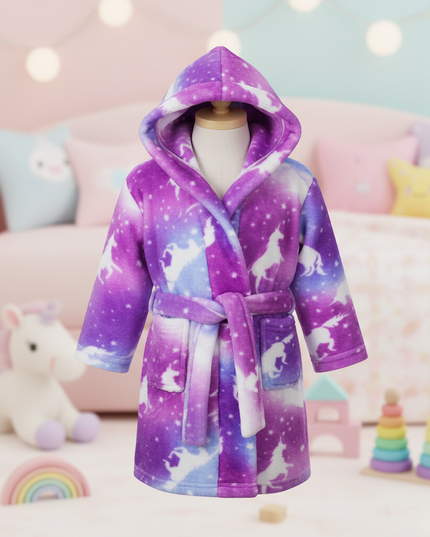 unicorn bathrobe kids - lifestyle