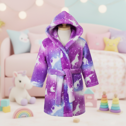 unicorn bathrobe kids - lifestyle