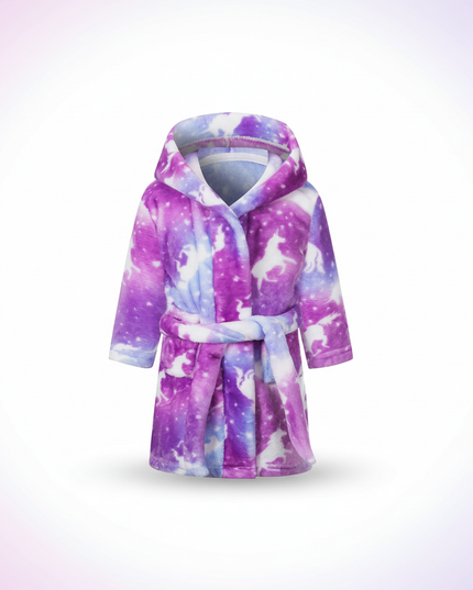 unicorn bathrobe kids - white-bg
