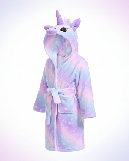 unicorn bathrobe - white-bg