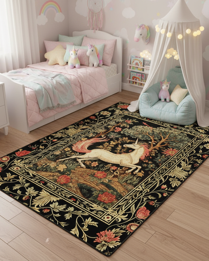 unicorn bathroom rug - lifestyle