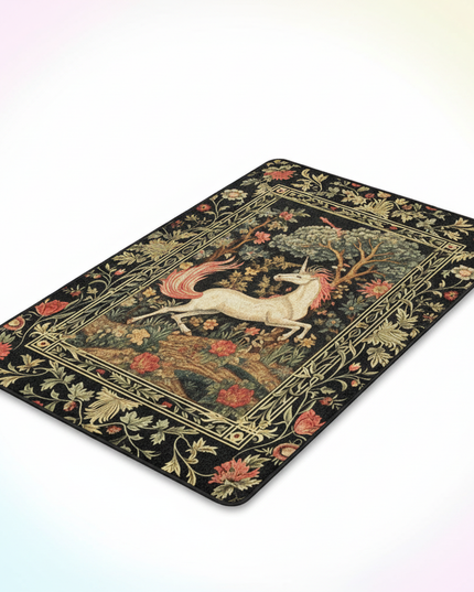 unicorn bathroom rug - white-bg