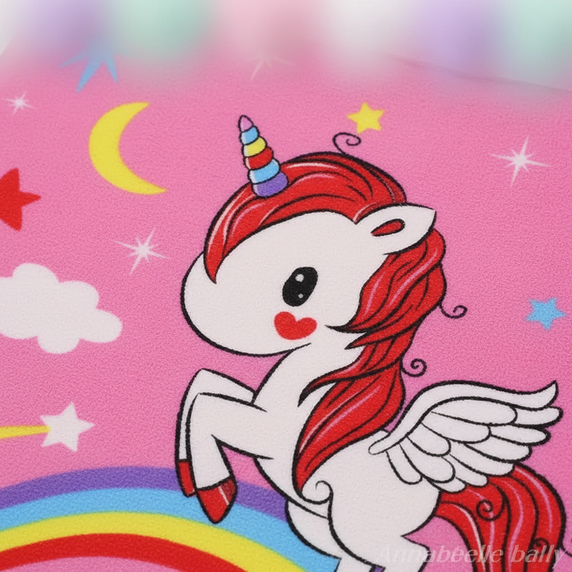 unicorn beach robe - detail