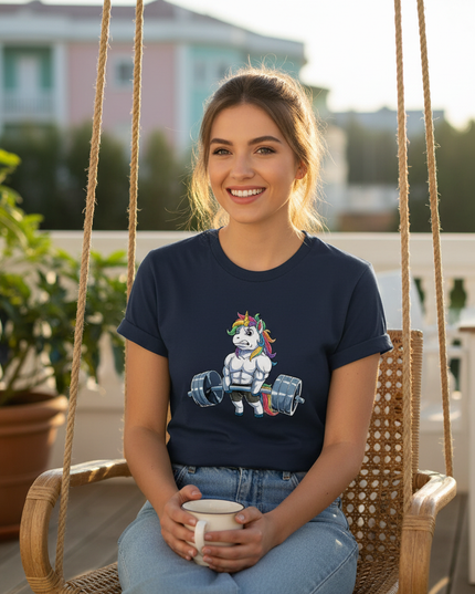 unicorn beach shirt - in-use