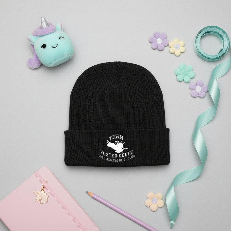 unicorn beanie boys - flat-lay