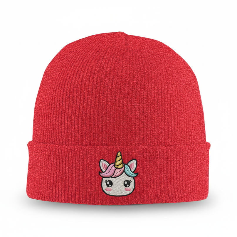unicorn beanie gift - white-bg