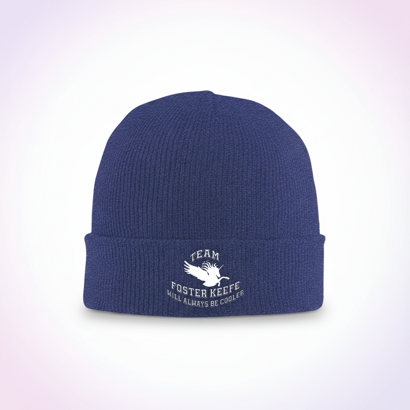 unicorn beanie kids - white-bg