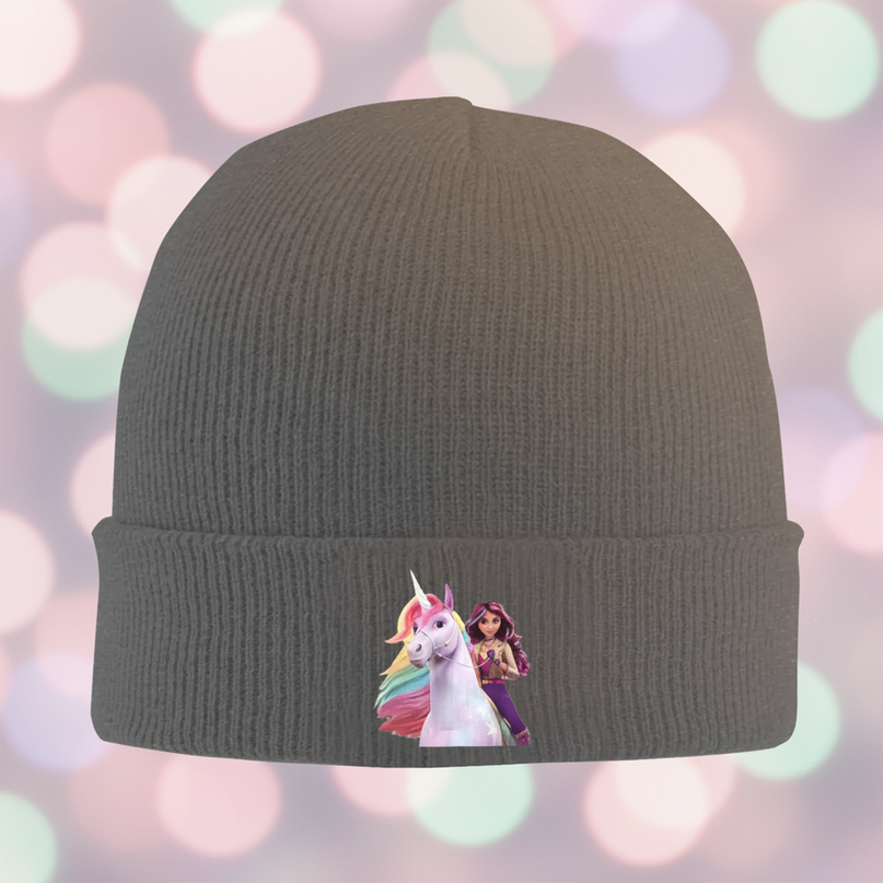 unicorn beanie teens - detail