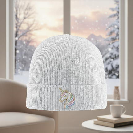 unicorn beanie women - lifestyle