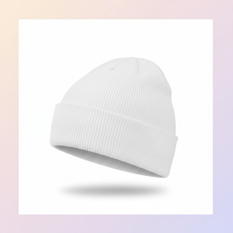unicorn beanie women - white-bg