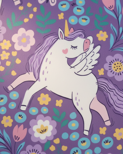 unicorn bedroom curtains - detail