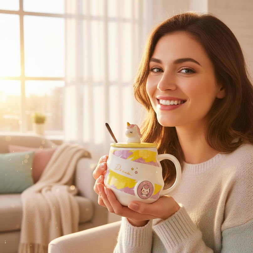 unicorn-bedtime-mug - in-use