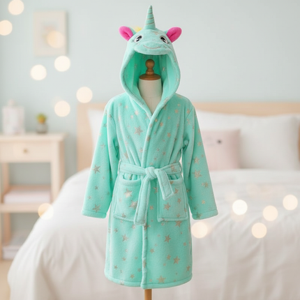 unicorn bedtime robe - lifestyle