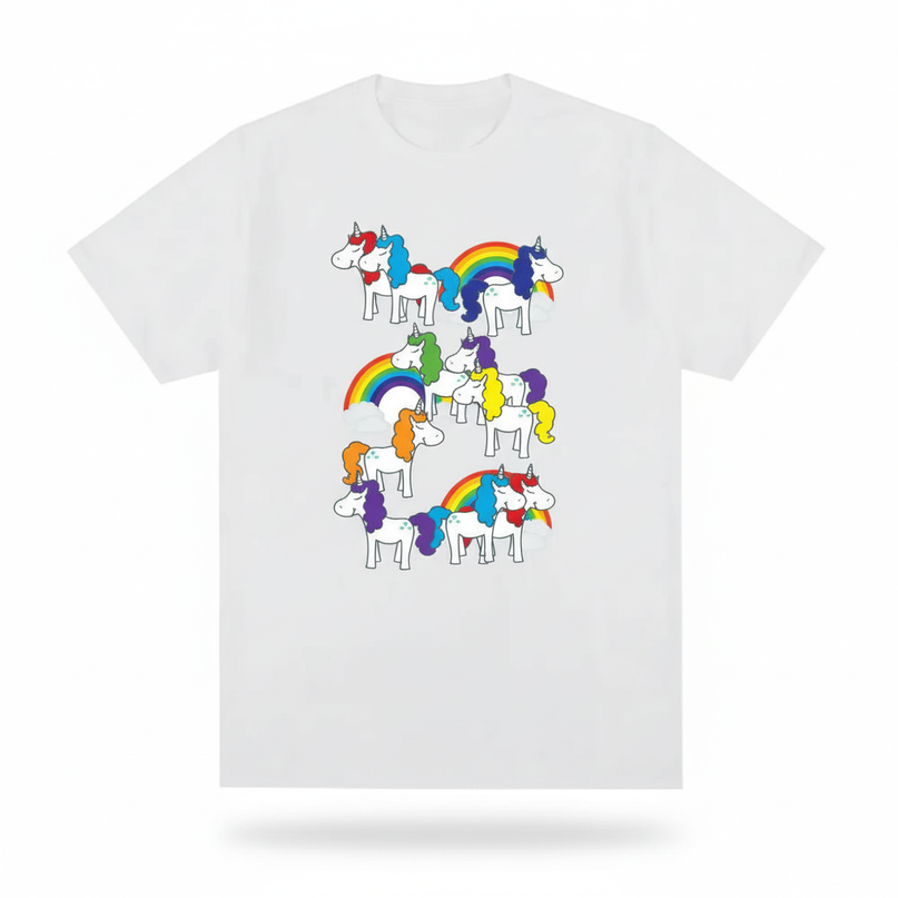unicorn believer shirt - white-bg