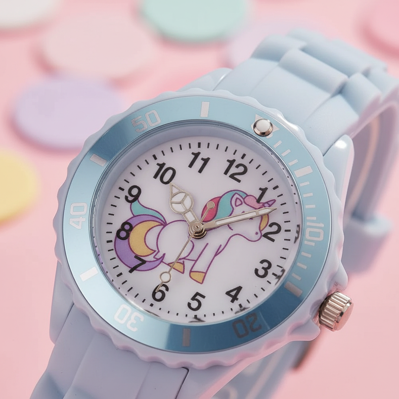 unicorn bezel watch - detail
