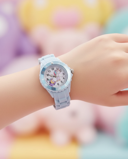 unicorn bezel watch - in-use