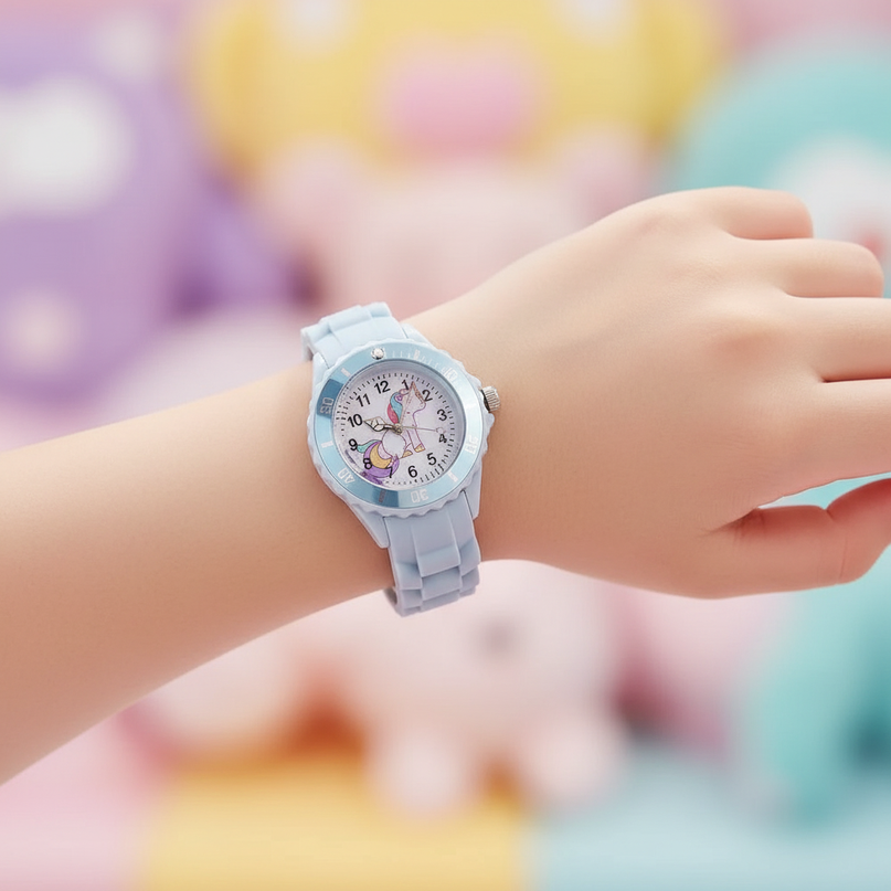 unicorn bezel watch - in-use