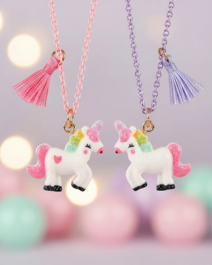 unicorn bff necklace - detail