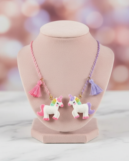 unicorn bff necklace - lifestyle
