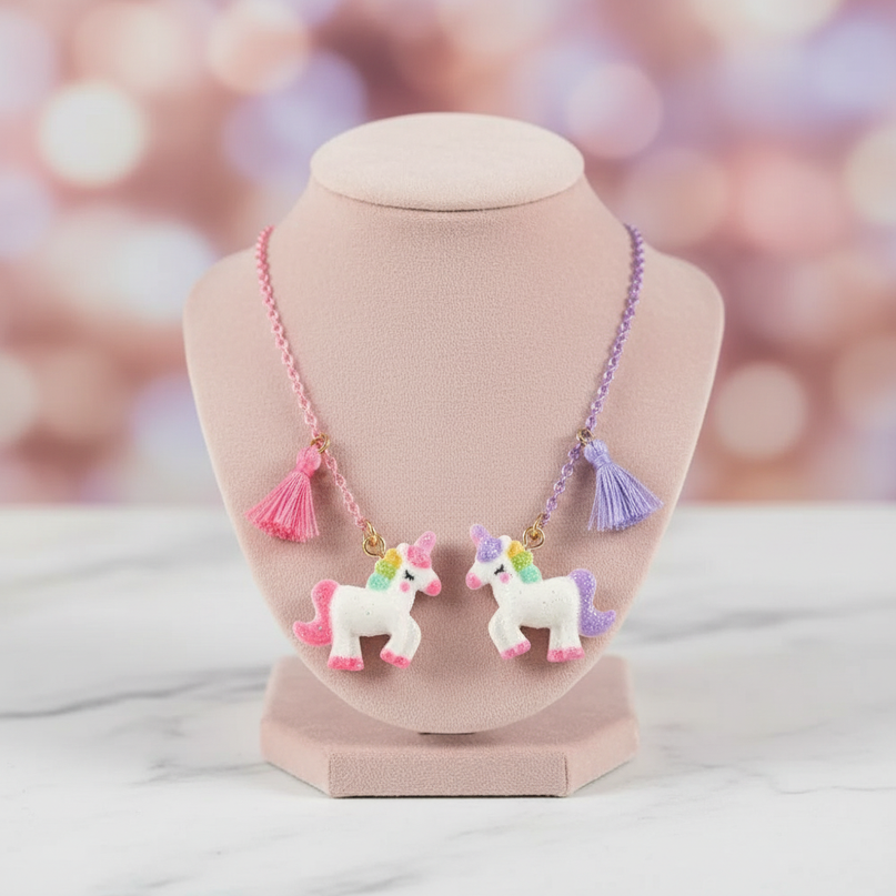 unicorn bff necklace - lifestyle