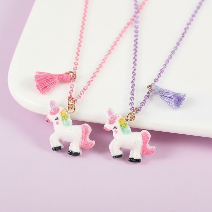 unicorn bff necklace - white-bg