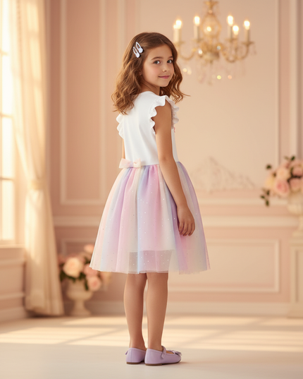 unicorn birthday party dress - back