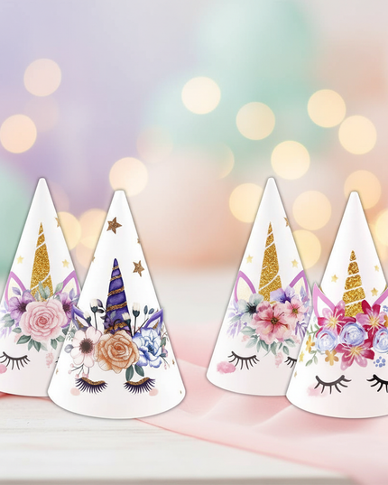 unicorn birthday party hats - lifestyle